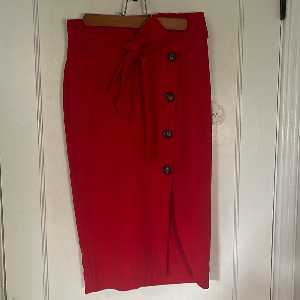 Red skirt